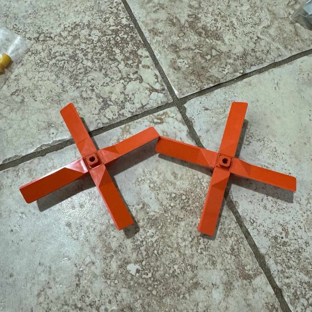 Fisher Price Construx Red Helicopter Pieces. Rare